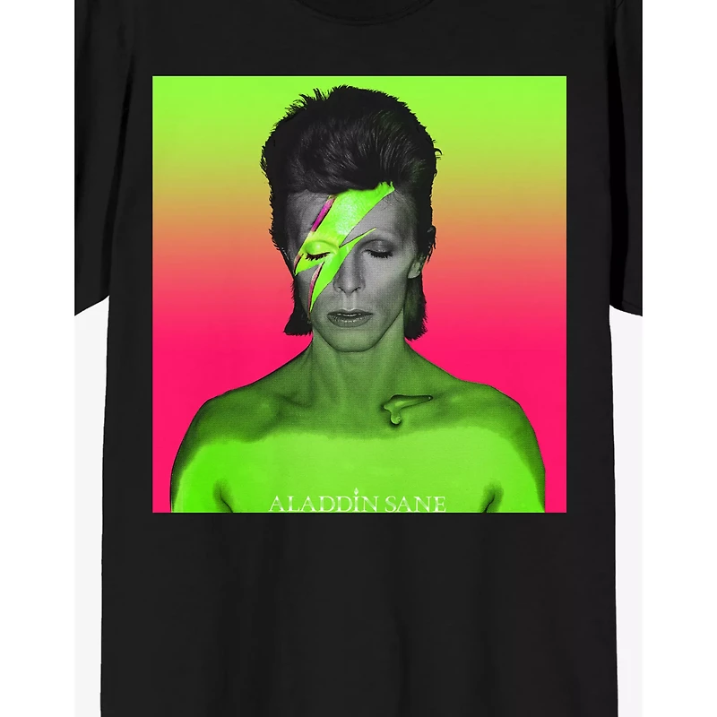 Neon Aladdin Sane T Shirt - David Bowie