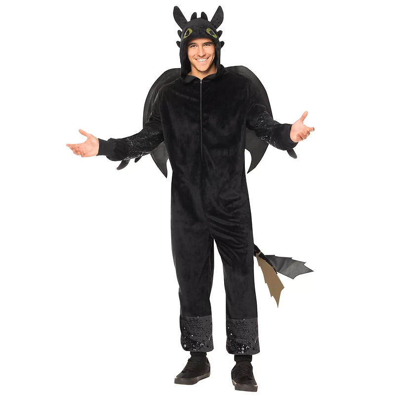 Adult Toothless Jumpsuit Costume - How to Train Your Dragon