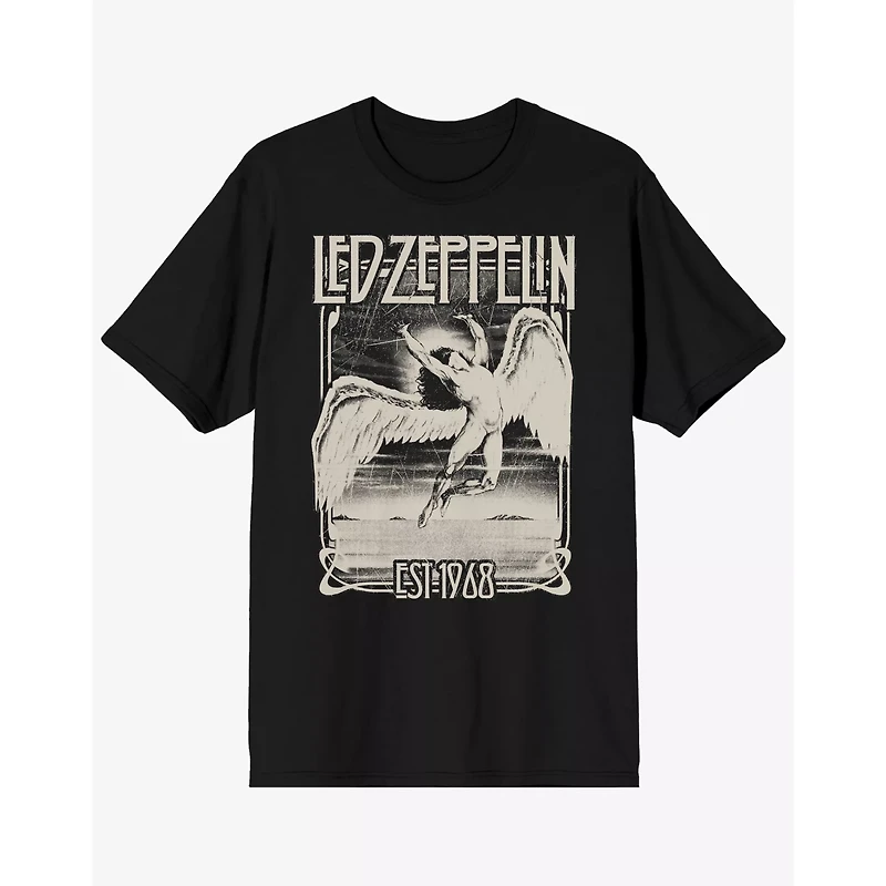 Led Zeppelin Angel '68 Logo T Shirt