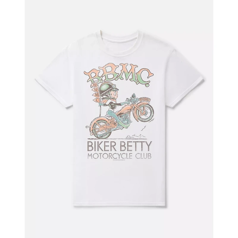 Biker Betty Boop Motorcycle Club T Shirt