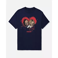 Chucky and Tiff Heart T Shirt