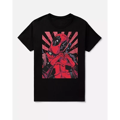 Deadpool Hand Heart T Shirt - Marvel