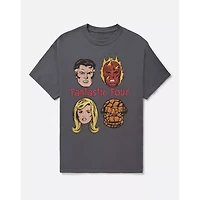 Grey Fantastic Four Portrait T Shirt