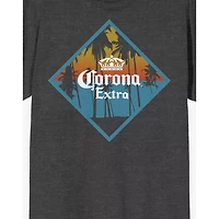 Corona Palm Tree T Shirt - Gray