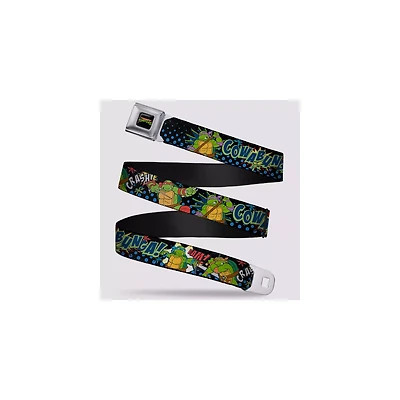 Buckle-Down Teenage Mutant Ninja Turtles Cowabunga Pop Art Seatbelt Belt