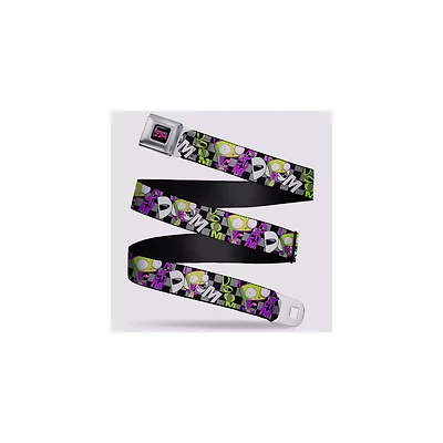Buckle-Down Checkered GIR Doom Seatbelt Belt - Invader Zim