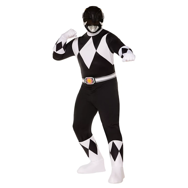 Adult Black Power Ranger Costume -  Mighty Morphin Rangers