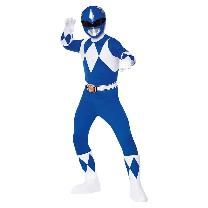 Adult Blue Power Ranger Costume - Mighty Morphin Rangers