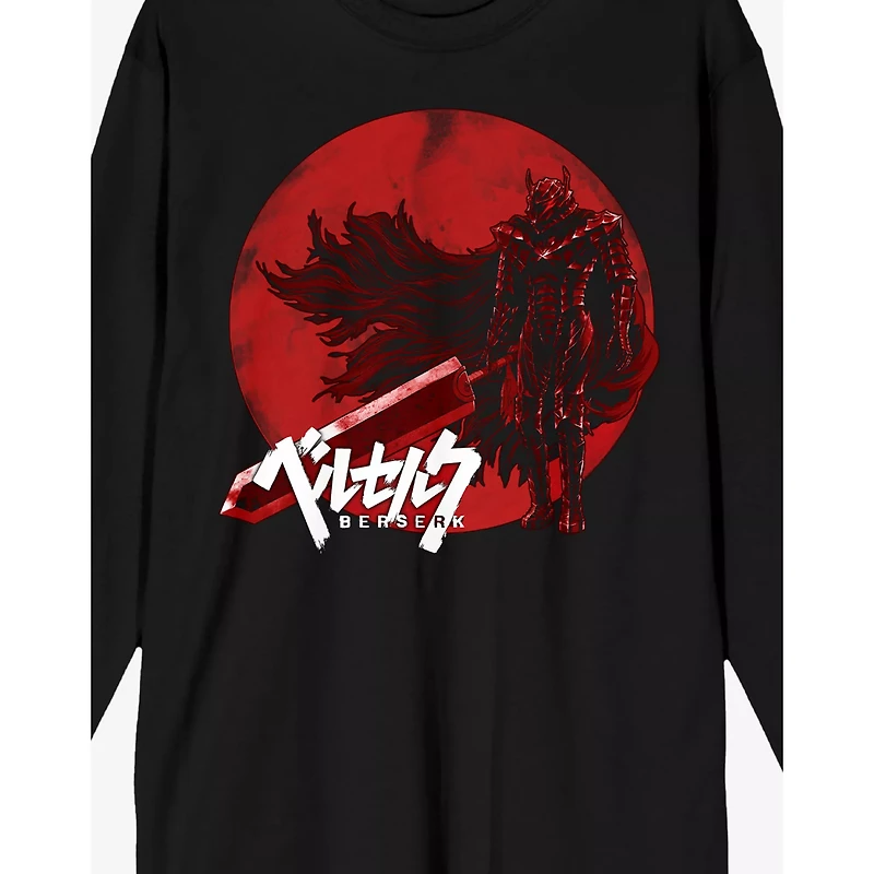 Berserk Red Logo Long Sleeve T Shirt