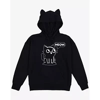Black Cat 3D Ear Hoodie