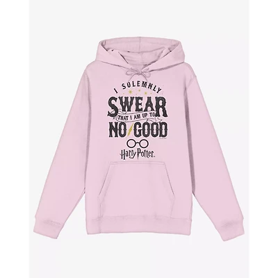 Pink I Solemnly Swear That Am up to No Good Hoodie - Harry Potter