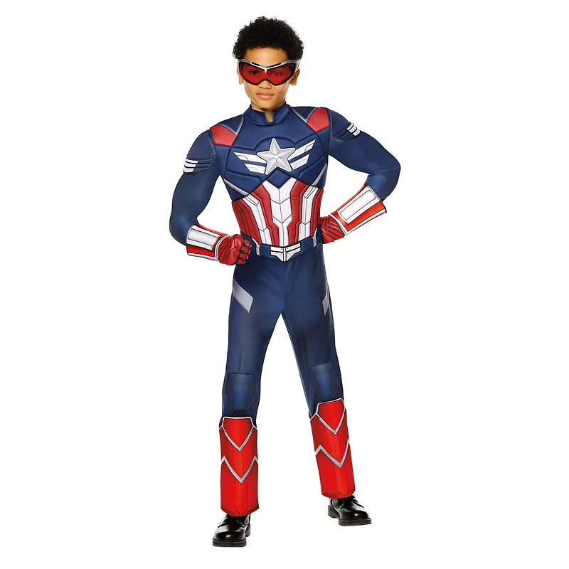 Kids Captain America Muscle Jumpsuit Costume - Brave New World