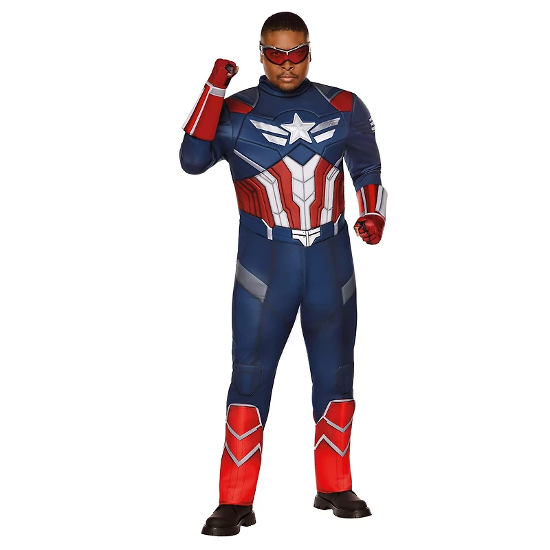 Adult Captain America Muscle Jumpsuit Costume - America: Brave New World