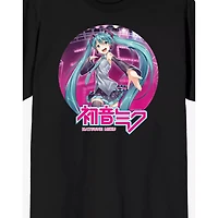Black and Pink Hatsune Miku T Shirt