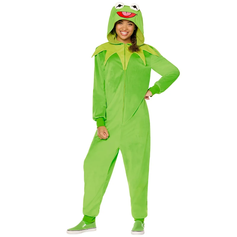 Adult Kermit The Frog Jumpsuit Costume - Muppets