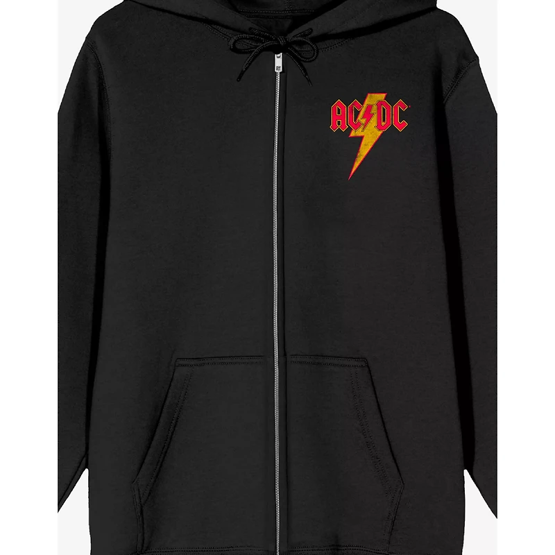 ACDC Band Logo Zip Hoodie