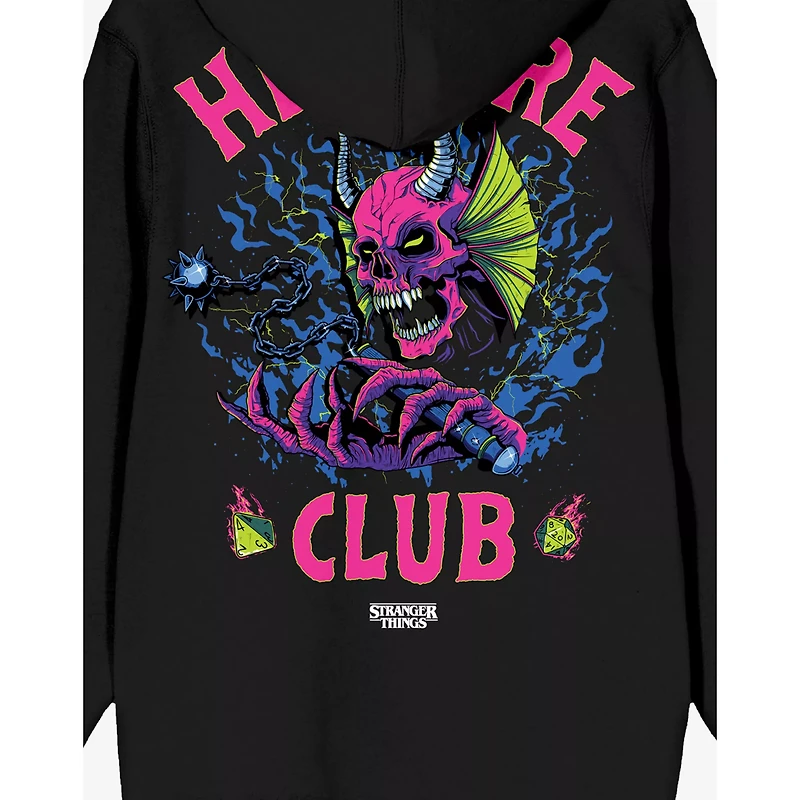 Hellfire Club Zip Hoodie - Stranger Things