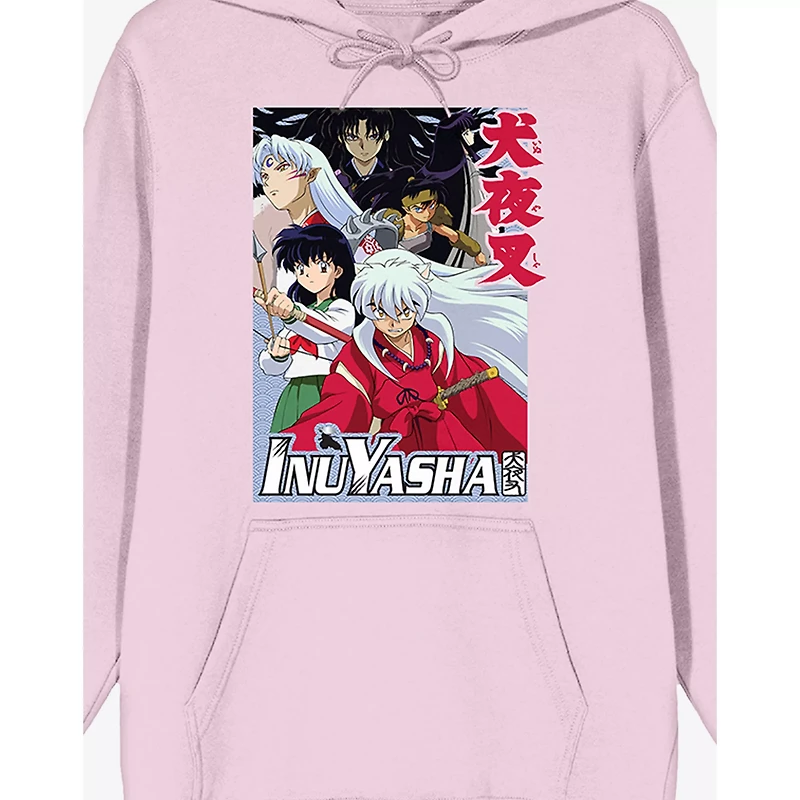 Pink Inuyasha Group Shot Hoodie