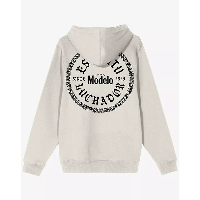 White Modelo Luchador Hoodie