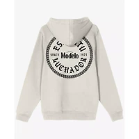 White Modelo Luchador Hoodie