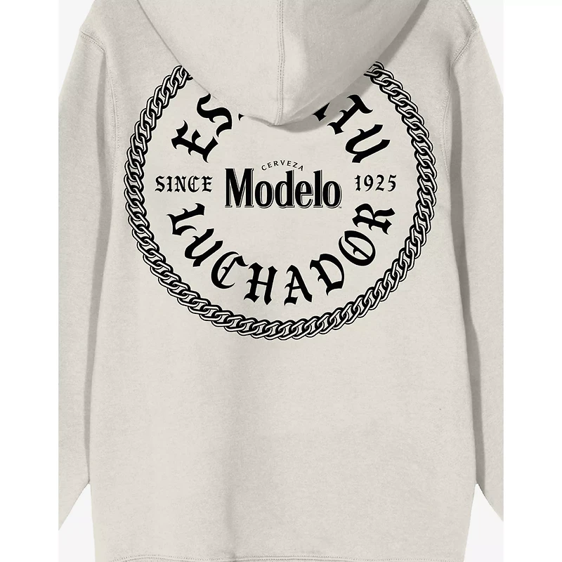 White Modelo Luchador Hoodie