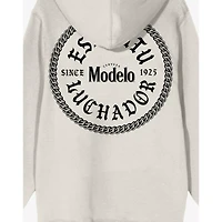 White Modelo Luchador Hoodie