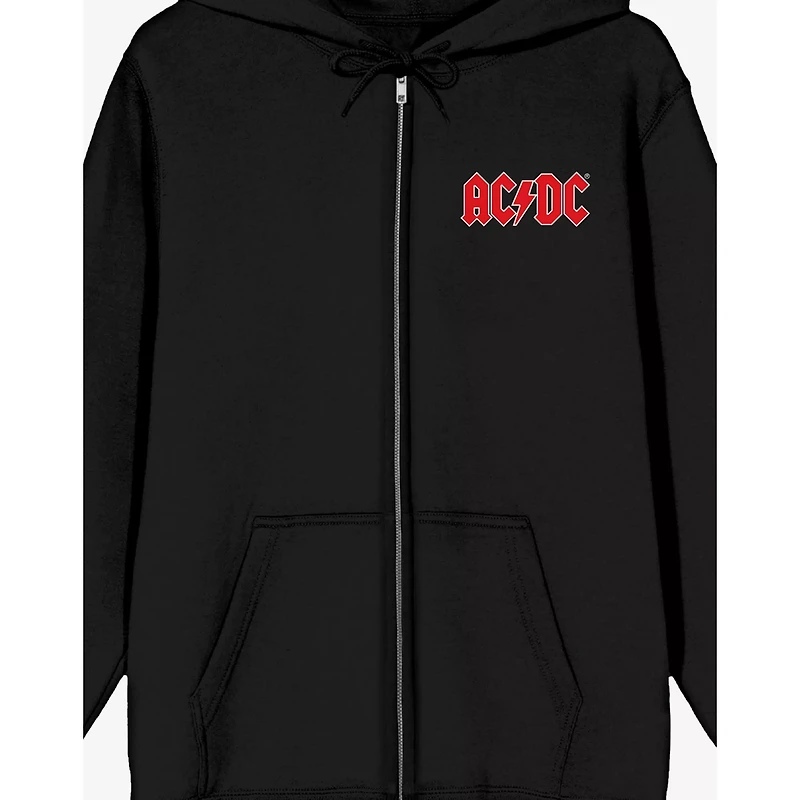 ACDC Oval Logo Zip Hoodie