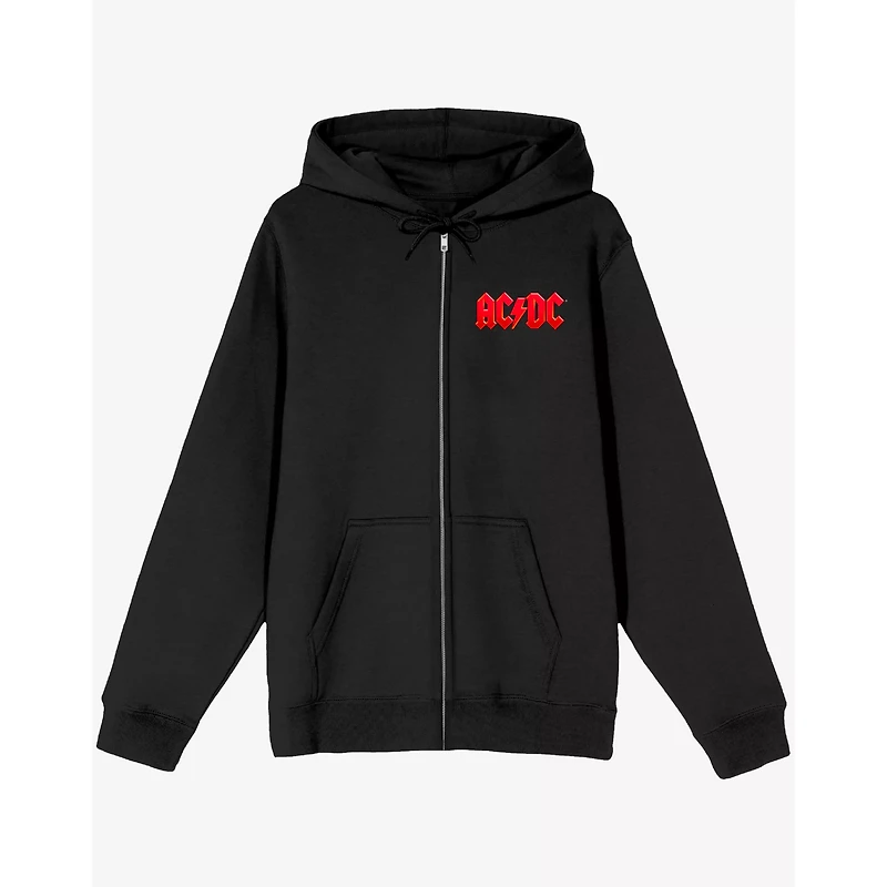 ACDC Angus Young Horns Zip Hoodie
