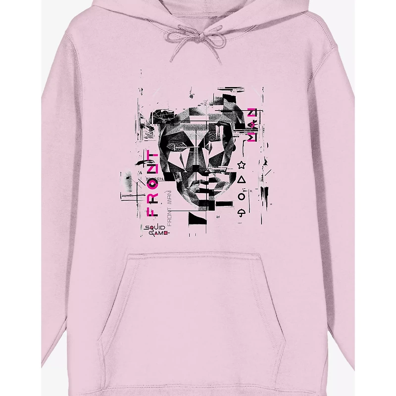 Pink Front Man Hoodie - Squid Game
