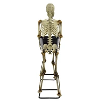 5 Ft LED Skeletons with Coffin