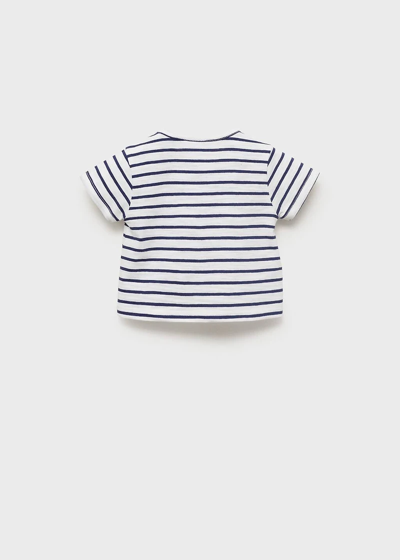 Striped cotton T-shirt