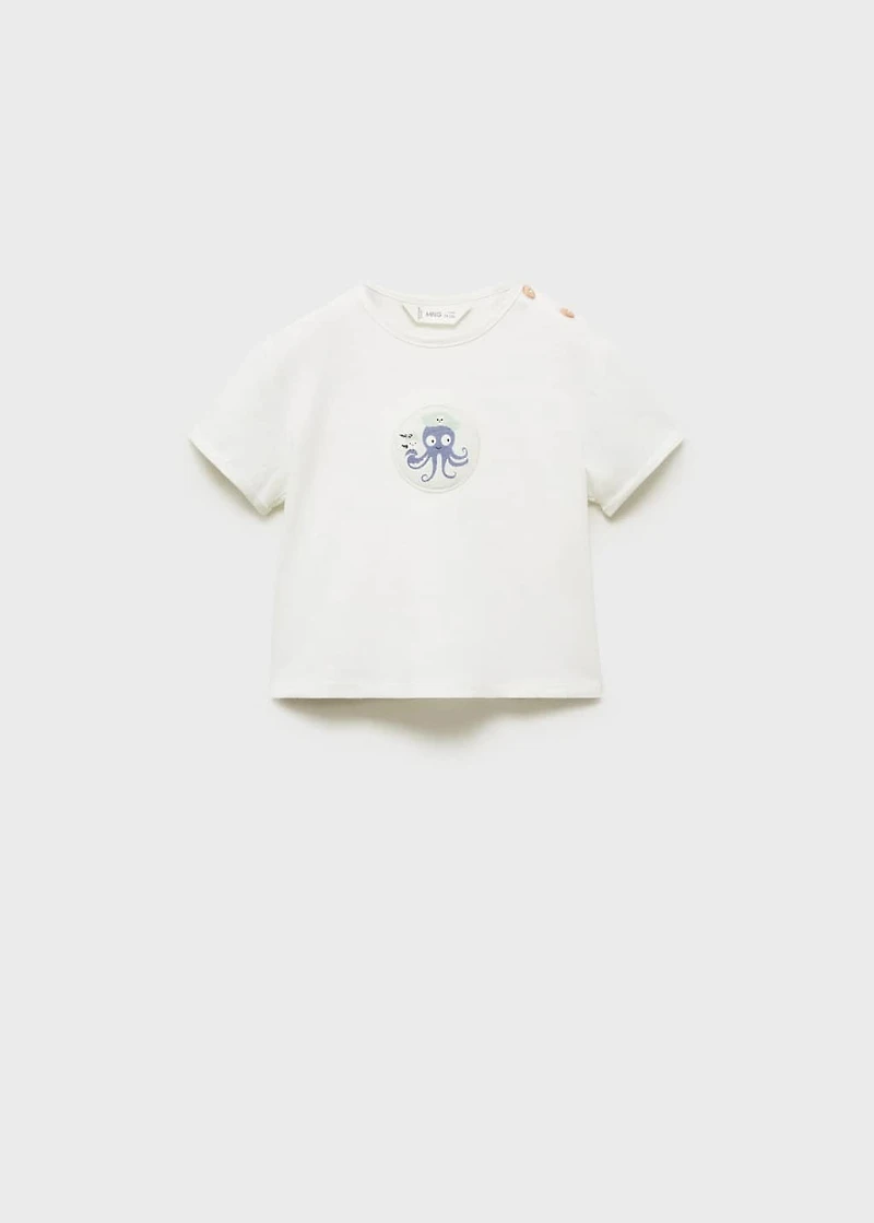 Octopus-print t-shirt
