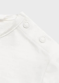 Printed cotton-blend t-shirt