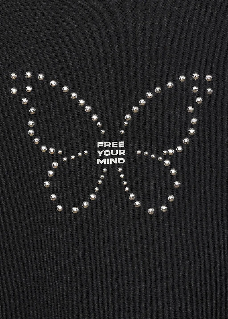 Appliqués butterfly t-shirt