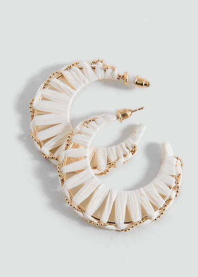 Open hoop earrings