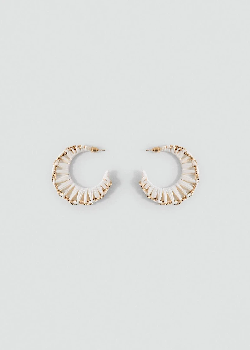 Open hoop earrings