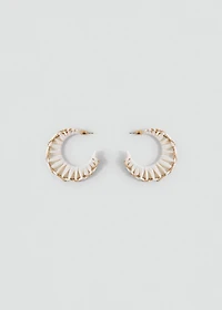 Open hoop earrings
