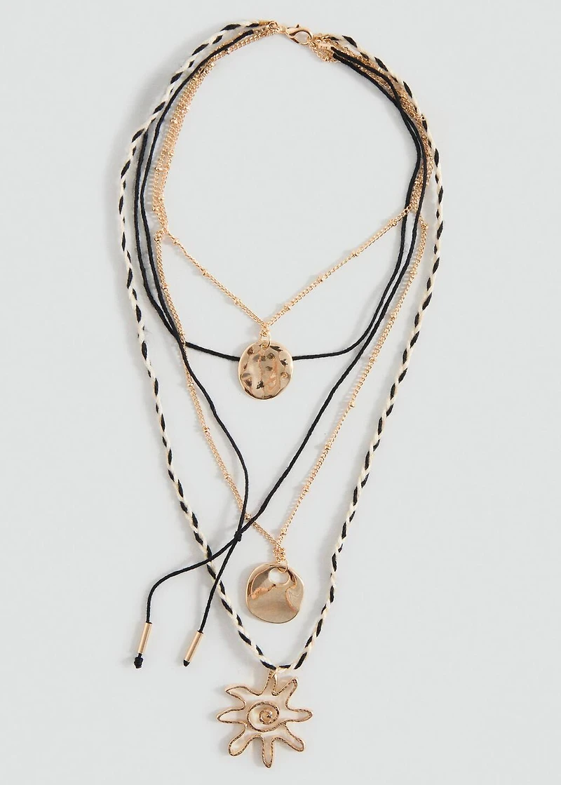 Mixed pendants necklace