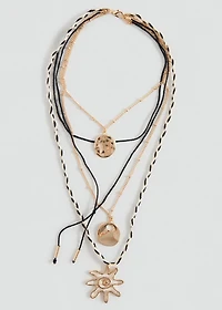 Mixed pendants necklace
