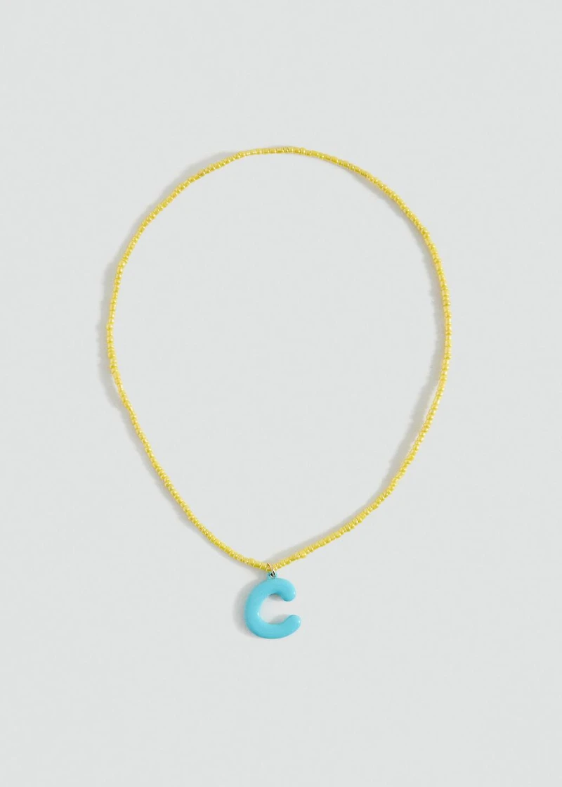 Letters bead necklace
