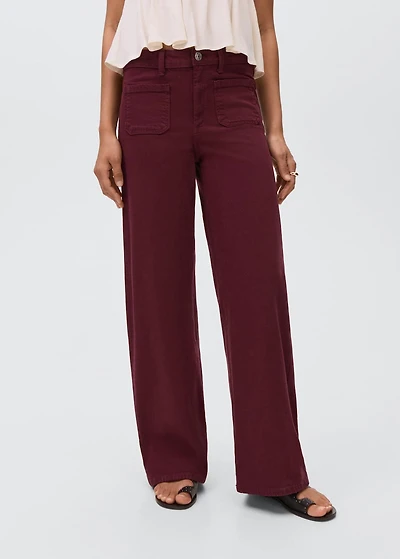 Jeans culotte mid-waist comfort