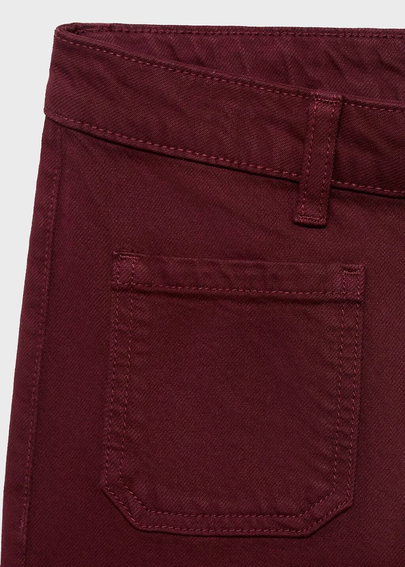 Jeans culotte mid-waist comfort