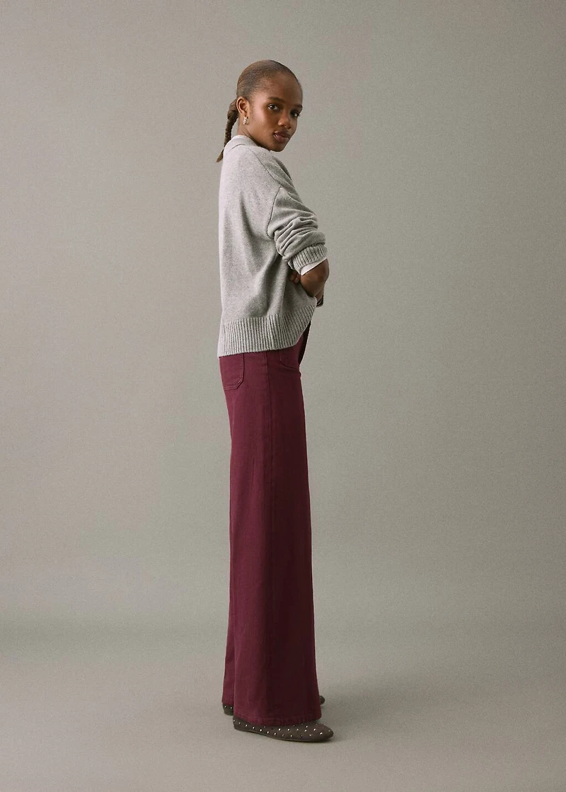 Jeans culotte mid-waist comfort