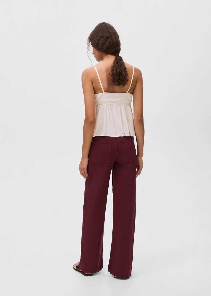 Jeans culotte mid-waist comfort