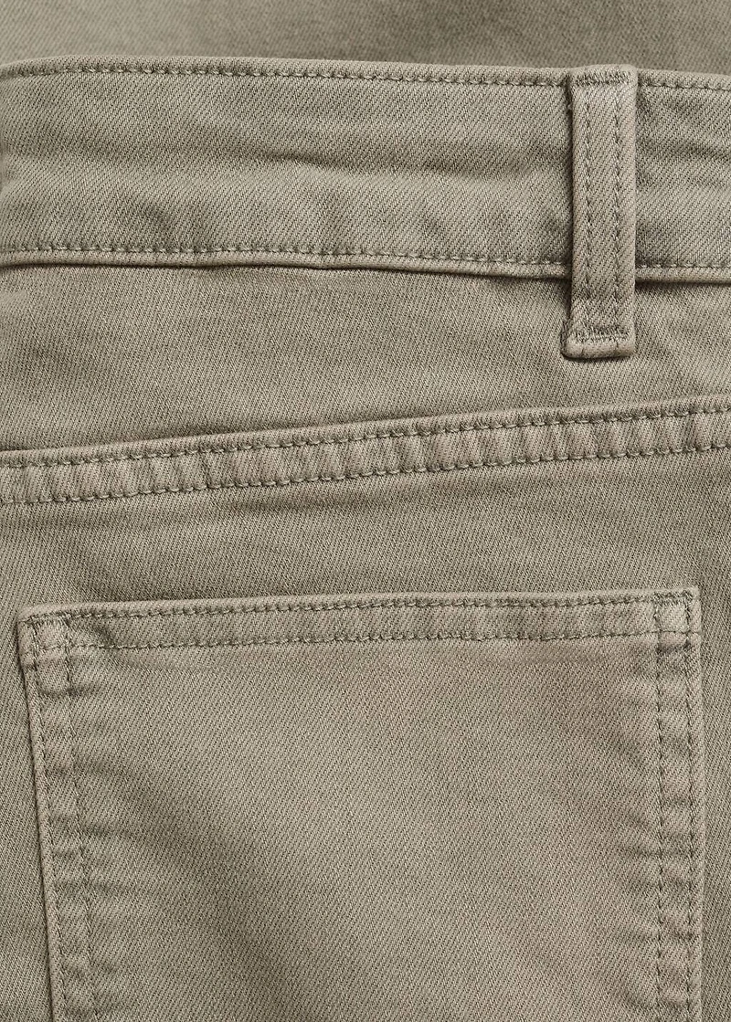 Decorative seam flared jeans