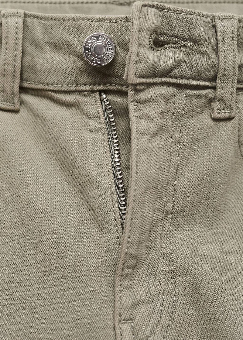Decorative seam flared jeans