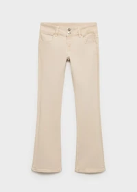 Low-waist flared jeans
