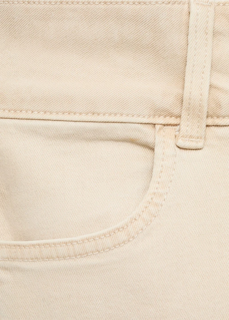 Low-waist flared jeans
