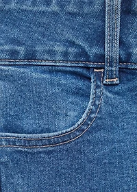 Low-waist flared jeans