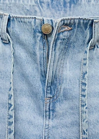 Wide leg jeans with loop